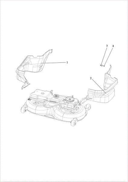 Mowing deck (2/2) OM 124/24 KH (K2400AVD V-Twin - EURO5) Cat. 2019 Garden tractor