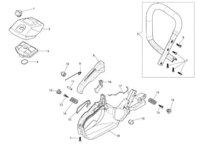 Handle GSH 400 (Euro 2) Chainsaw