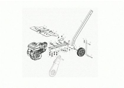 Engine MH 155 K Rotary tiller