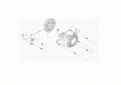 Starter assy MH 155 K Rotary tiller