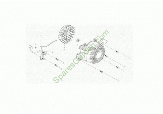 Starter assy MH 155 K Rotary tiller