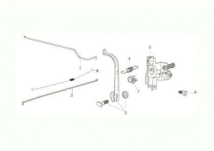 Control lever CR 340 K (K655 HF) Transporter