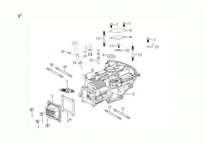 Crankcase CR 340 K (K655 HF) Transporter