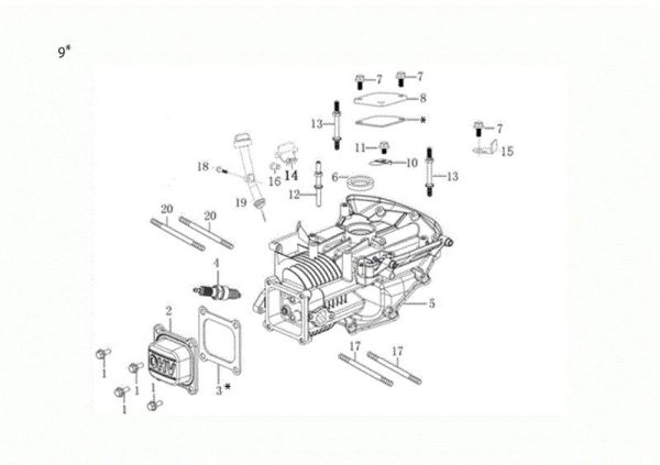Crankcase CR 340 K (K655 HF) Transporter