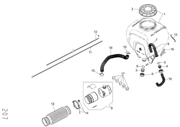 Dusting kit MB 900 Mistblower