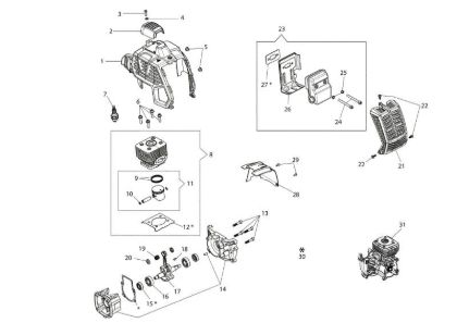 Engine BCH 25 S Brushcutter