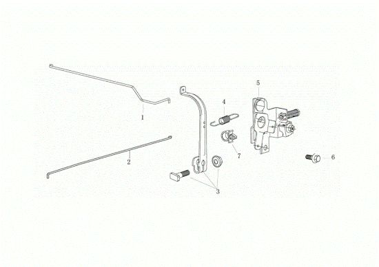 Control lever G 48 TKE COMFORT PLUS (K655LI) EURO 5 Lawnmower