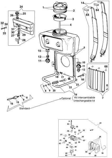 Tank assy AM 180 Mistblower