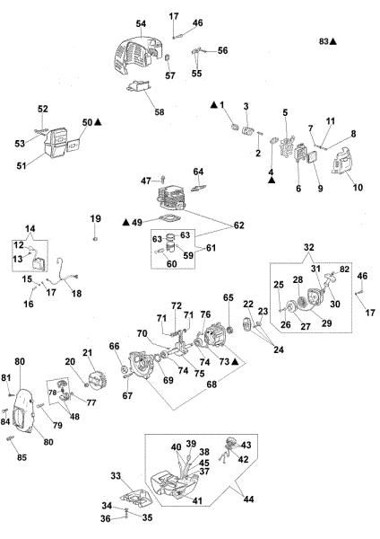 Engine SP 126 Spraying equipment