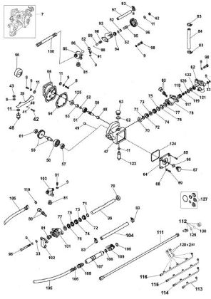 Pump 1st series (Until SN 5224079379 - 2004) SP 126 Spraying equipment