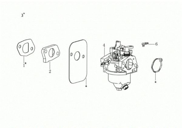 Carburetor GH 48 TK Lawnmower
