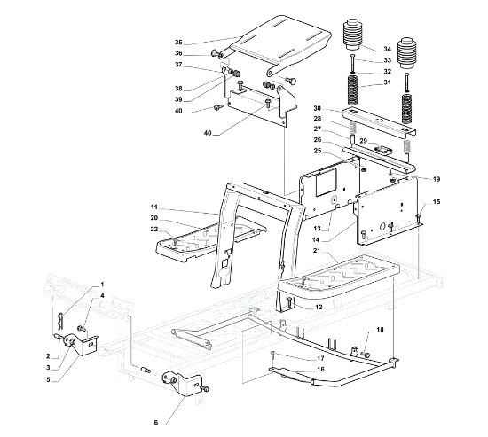 Frame OM 98L/14,5 K H Cat. 2020 Garden tractor
