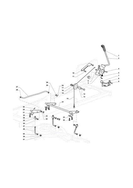 Cutting plate lifting OM 108L/18,5 H Cat. 2020 Garden tractor