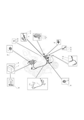 Electrical parts OM 108L/18,5 H Cat. 2020 Garden tractor