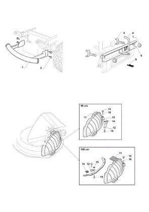 Optional on request OM 108L/18,5 H Cat. 2020 Garden tractor