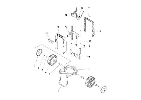 Frame assembly PW 250 HC High-pressure washer