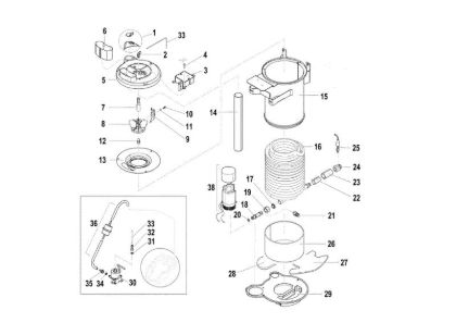 Boiler body PW 250 HC High-pressure washer