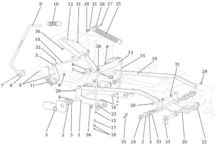 Mowing control OM 92/16KH (K1600AVD) Cat. 2020 Garden tractor
