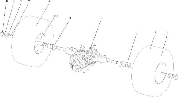 Rear axle APACHE 92 4x4 EVO Cat.2020 Garden tractor