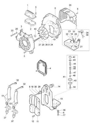 Deck and fan assy BV 163 Blower