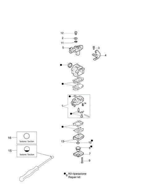 Carburetor WYK-176A BV 163 Blower