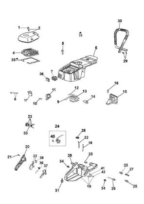 Tank and air filter GS 630 Chainsaw