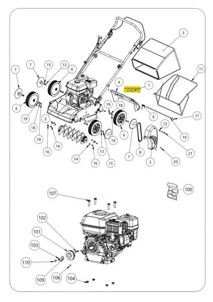 Frame SCA 38 R Scarifier