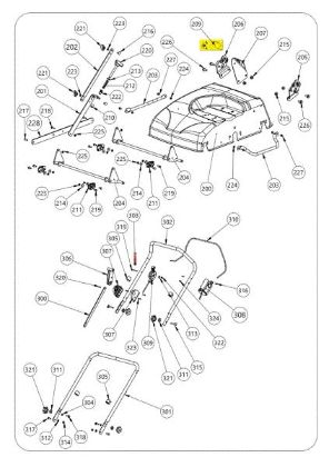 Handlebar SCA 38 R Scarifier