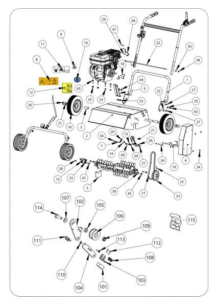 Frame SCA 50 H Scarifier