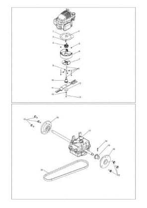 Transmission DEB 517 Bush hog mower