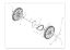 Rear wheels DEB 517 Bush hog mower