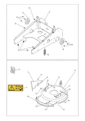 Frame DEB 518 Bush hog mower