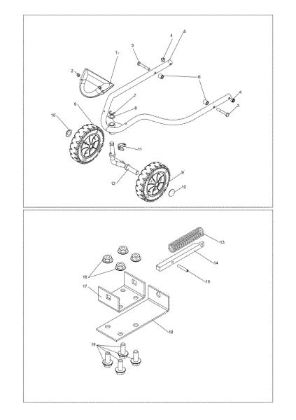 Front wheels DEB 518 Bush hog mower