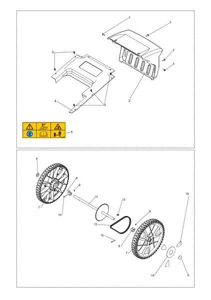 Rear wheels DEB 518 Bush hog mower