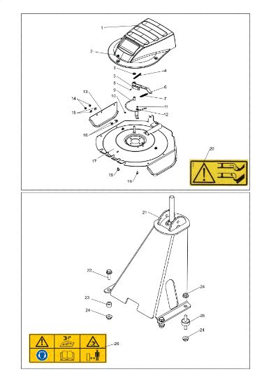 Cover DEB 528 Bush hog mower