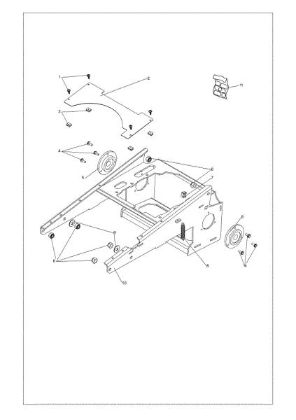 Frame DEB 5158 Bush hog mower