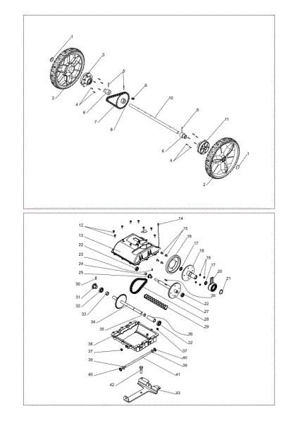 Transmission DEB 5158 Bush hog mower