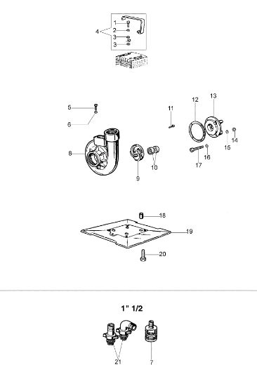 Pump assembly SC 33 Water pump