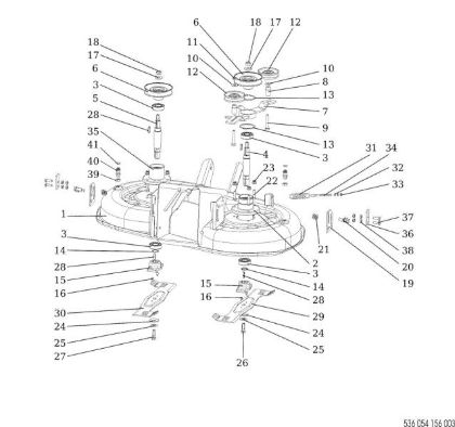Mowing deck (1/2) OM 92/16KH (K1600AVD) Cat. 2021 Garden tractor