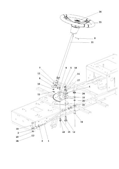 Steering arm OM 106/16 KH (K1600AVD - EURO5) Cat. 2021 Garden tractor