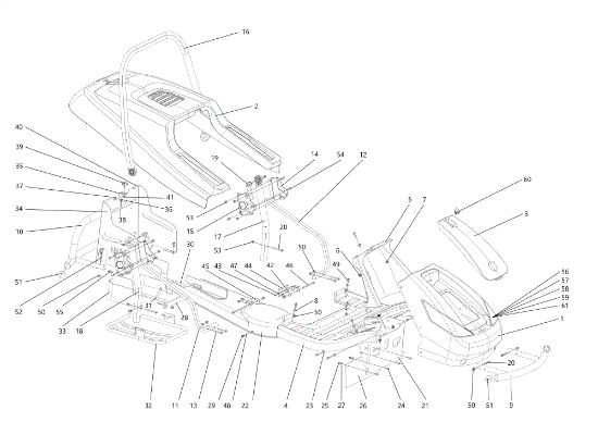 Hood (1/2) APACHE 92 EVO Cat.2021 Garden tractor
