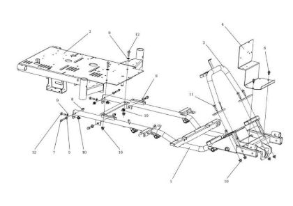 Frame APACHE 92 4x4 EVO Cat.2021 Garden tractor