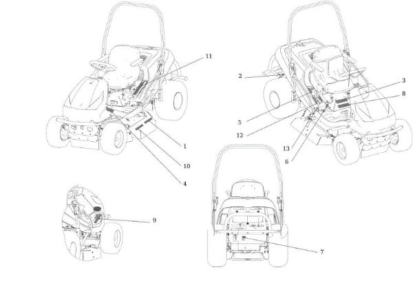 Labels APACHE 92 4x4 EVO Cat.2021 Garden tractor