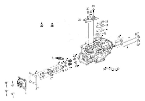 Crankcase G 44 PK COMFORT (K450) Lawnmower