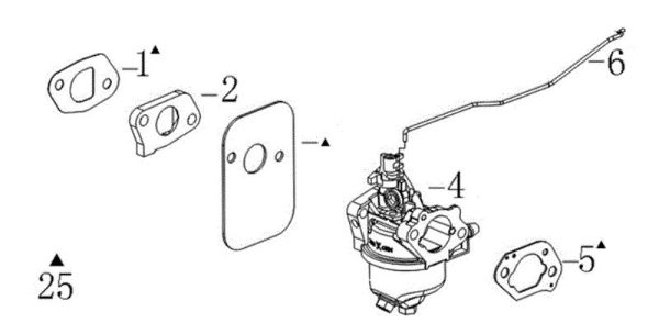 Carburetor G 44 PK COMFORT (K450) Lawnmower