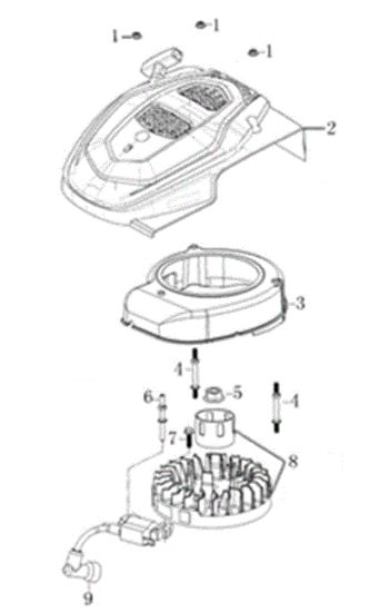 Ignition system G 44 TK COMFORT (K450) Lawnmower