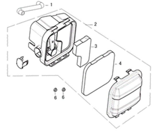 Air filter G 44 TK COMFORT (K450) Lawnmower