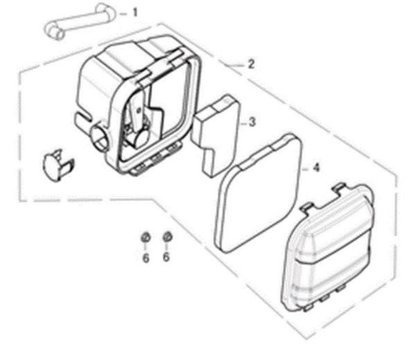 Air filter G 44 TK COMFORT (K450) Lawnmower