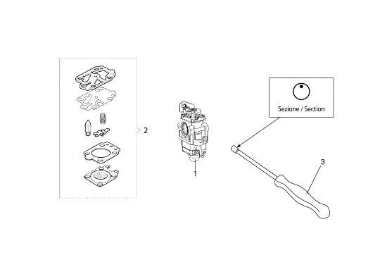 Carburetor PPH 250 Pole pruner