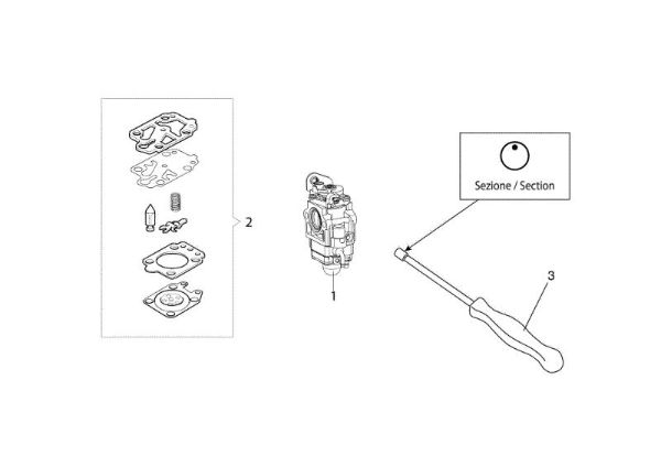 Carburetor PPH 250 Pole pruner
